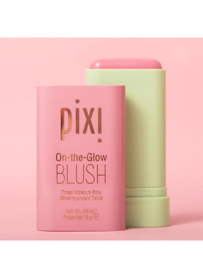 On-the-Glow Blush, Tinted Moisture Stick Baton Hydrating Tinted, Moisture Blush Stick with Ginseng, Aloe Vera & Fruit Extracts, for Cheeks & Lips, 19g / 0.6oz (Fleur)