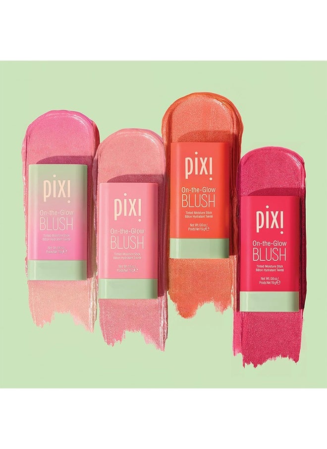 On-the-Glow Blush, Tinted Moisture Stick Baton Hydrating Tinted, Moisture Blush Stick with Ginseng, Aloe Vera & Fruit Extracts, for Cheeks & Lips, 19g / 0.6oz (Fleur)