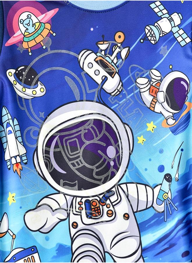 Space Adventure Glow-in-the-Dark Pajama Set for Boys