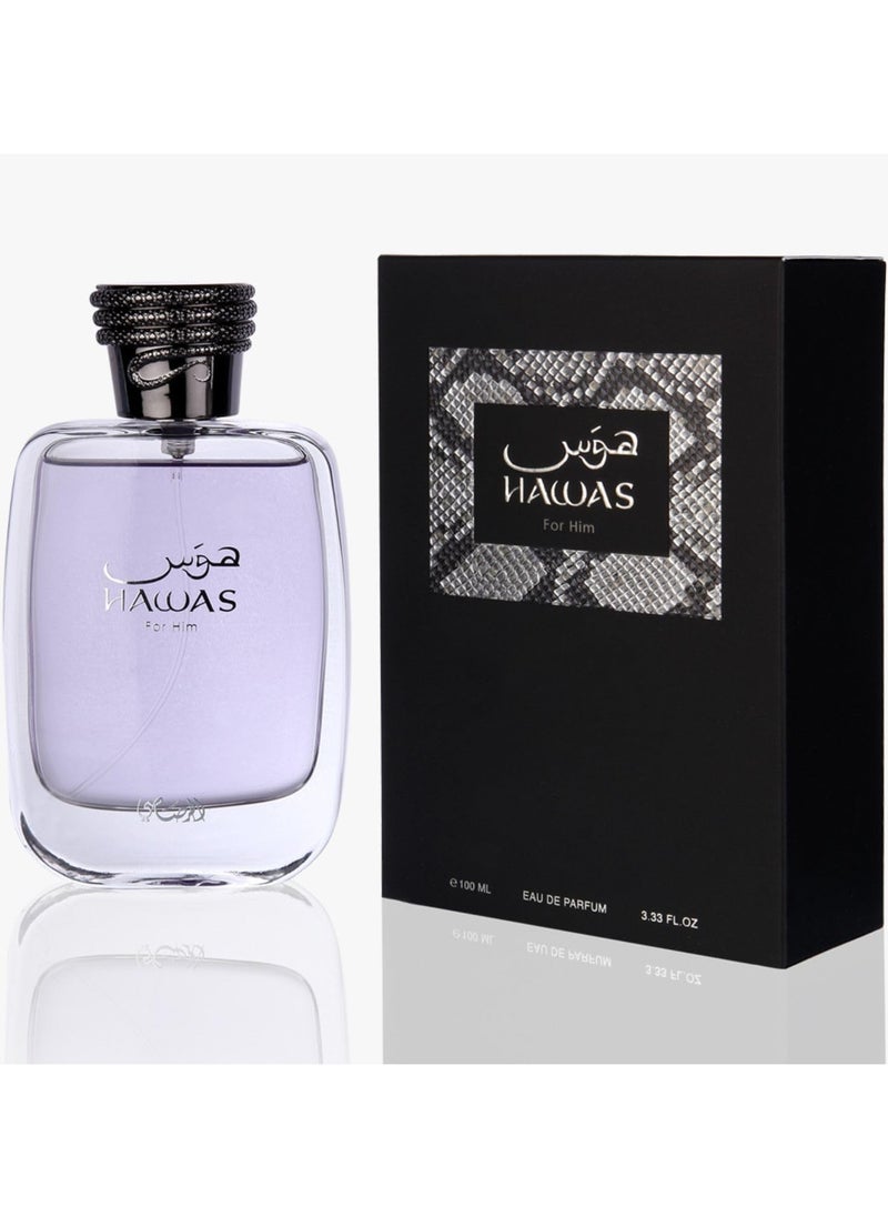 Rasasi Perfume - Rasasi Hawas - perfume for men - Eau De Parfum, 100 ml