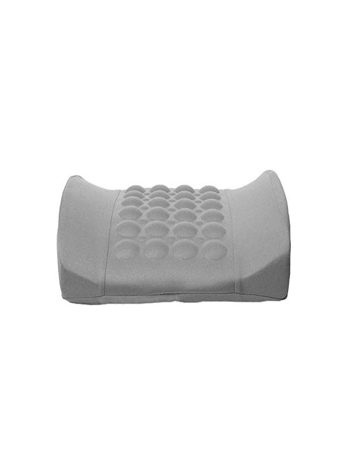 Back Massager Lumbar Seat Cushion - Grey