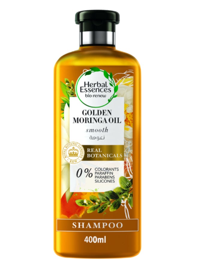 Natural Shampoo With Golden Moringa Oil For Hair Smoothness 400ml