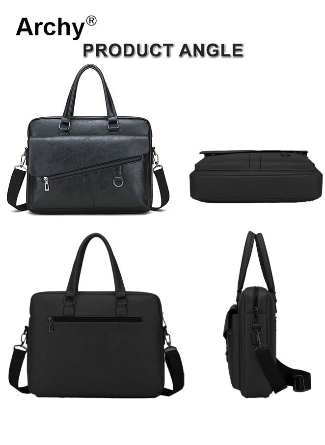 Men Briefcase Leather Office Bags 14