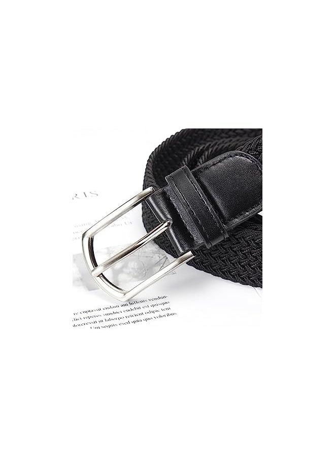 Woven Elastic Braided Belt For Men - Fabric Stretch Casual Belt