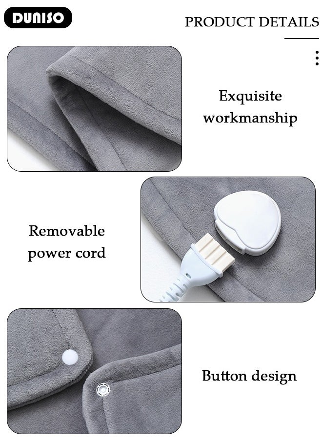 Heating Pad for Back Pain Relief,Electric Heat Pads for Neck and Shoulders,Large Fast Heat Pad with 10 Heat Settings,Auto-Off Timer, Machine Washable,for Home Use