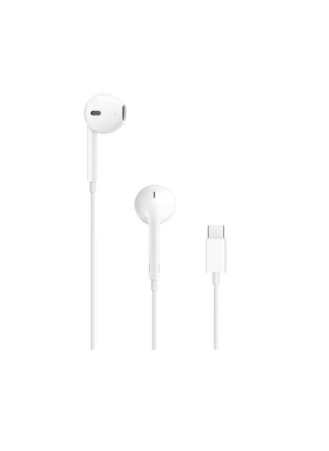 Earpods with USB C Wired Earbuds with Microphone & Volume Control, In-ear Headphones for iPhone 15 Pro Max, iPad Pro/Air, Samsung (White)