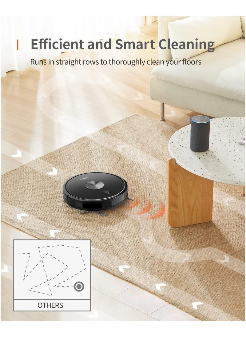 D5s Pro Robot Vacuum Cleaner, 3000Pa, Wi-Fi Connected, Mopping Function, Super-Thin, Alexa, App Control, Boundary Strips Included, Self-Charging Robotic Vacuum for Pet Hair Hard Floor Carpet