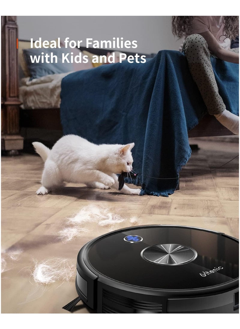 D5s Pro Robot Vacuum Cleaner, 3000Pa, Wi-Fi Connected, Mopping Function, Super-Thin, Alexa, App Control, Boundary Strips Included, Self-Charging Robotic Vacuum for Pet Hair Hard Floor Carpet