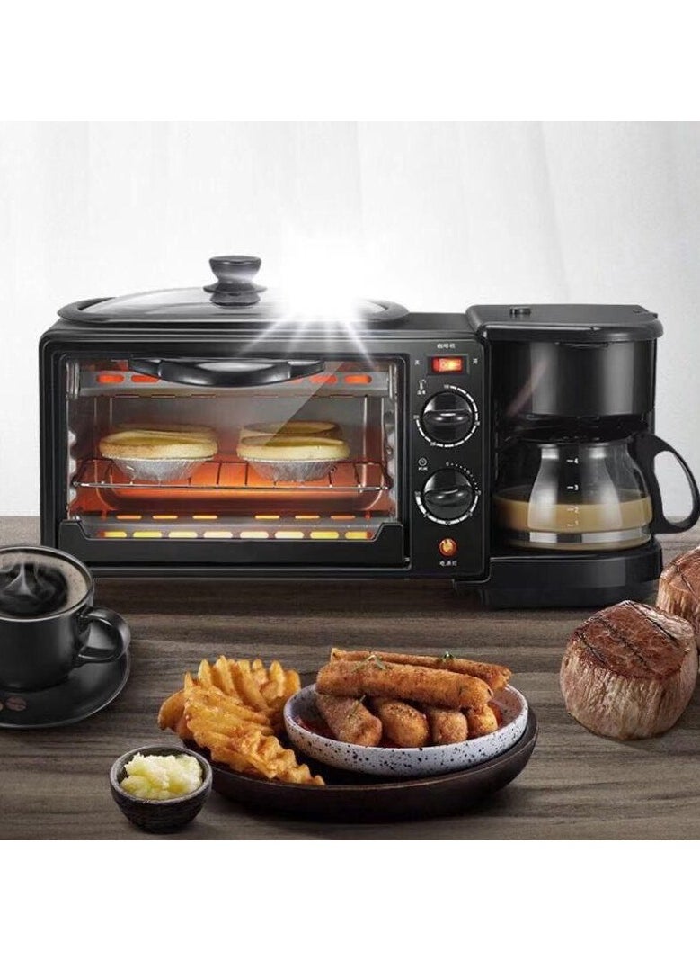 breakfast maker machine factory 3in1 110v 220v multi function breakfast maker 3 in 1 breakfast makers, convection oven, coffee maker