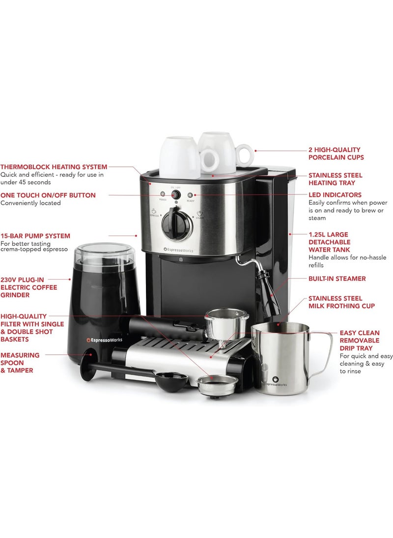 Espresso Coffee Maker 12 Cups Silver and Black