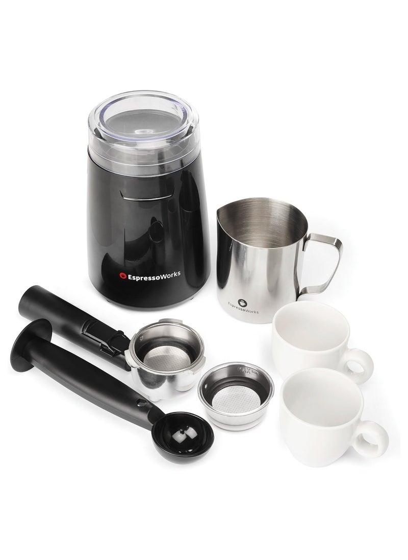 Espresso Coffee Maker 12 Cups Silver and Black