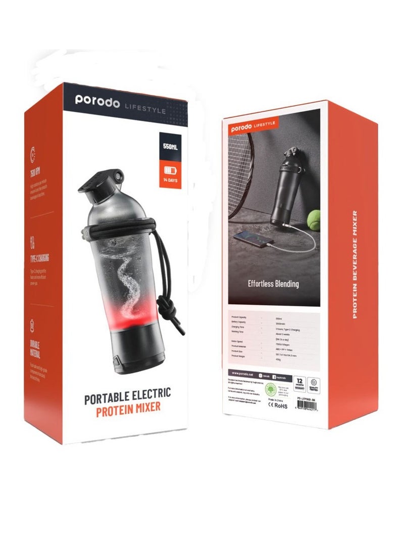 Porodo Lifestyle Portable Electric Protein Mixer