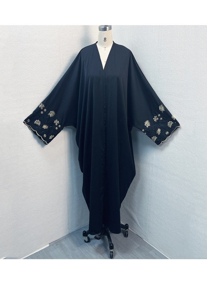 Abaya Embroidered Loose Sleeve Exquisite Cardigan Robe – Timeless Elegance, Modern Comfort