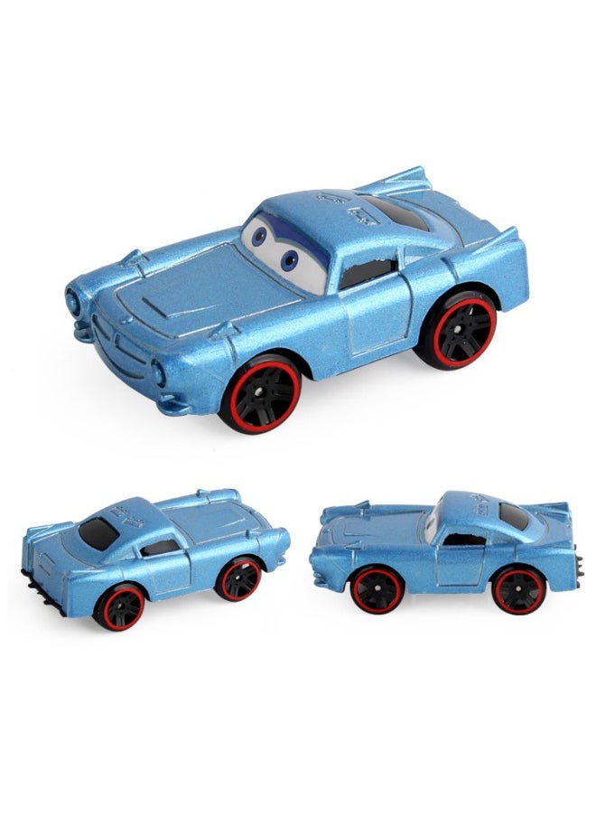 6 Pack Cars Series Alloy Toy Car, Lightning Mcqueen Car Model, Simulation Pull Back Model Car Racing Car Toys for Children Gift Collectible, 7*3.5*2.5 CM