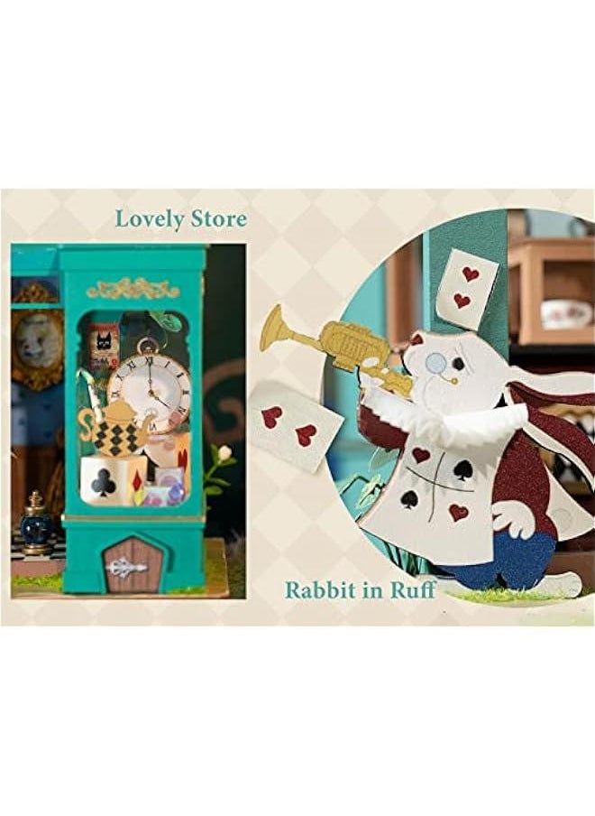 DIY Miniature Dollhouse Room Kit - Tea Shop Diorama Kit DIY Crafts Hobbies for Women/Men Gifts for Teens Adults Home Decor