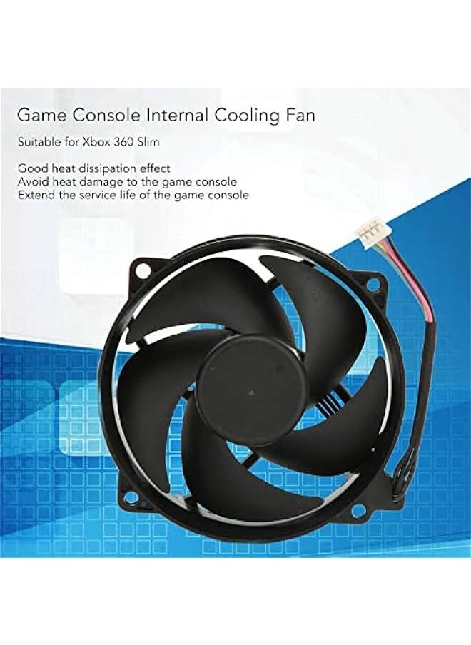 Game Console Internal Cooling Fan for XBOX 360 SLIM, Wear Resistant and Anti Corrosion Replacement Console Internal Heat Sink Cooler Fan, Simple and Lightweight