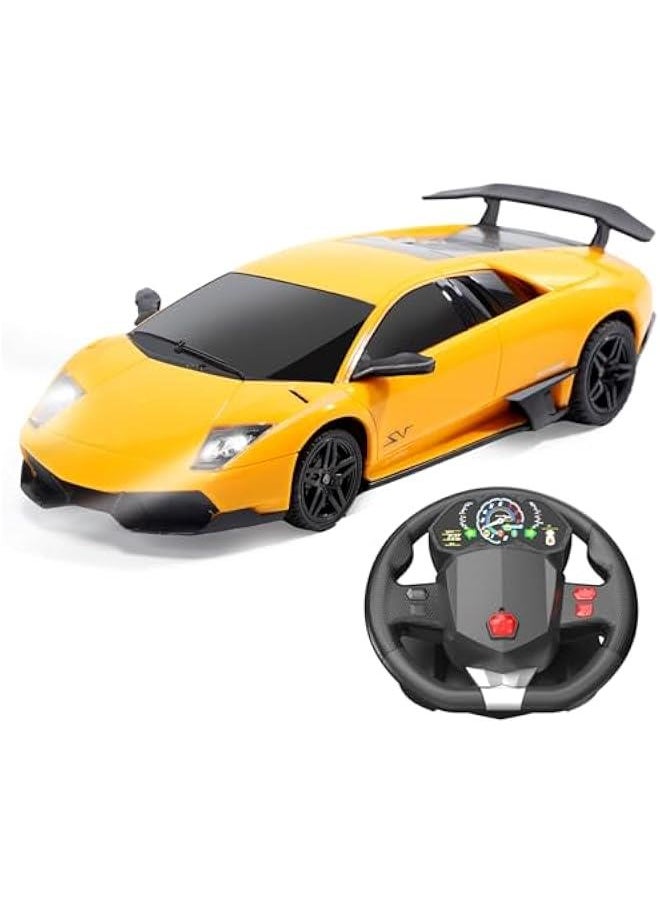 Remote Control Car for Boys, 2.4Ghz Hobby RC Race Car Toys with LED Lights, Ideal Gift for Kids and Adults