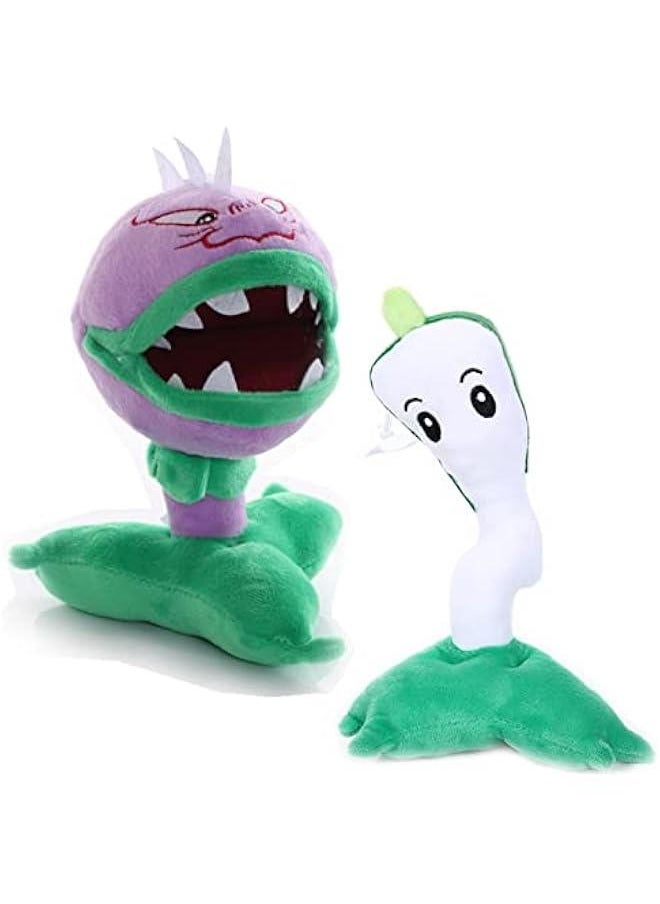 2PCS 7 Plants and Zombies Chomper Plush Zombies Toys PVZ Plushies 1 2 Stuffed Soft Doll Lightning Reed Plant Toy New