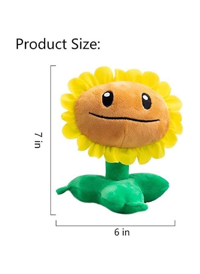 1 PC Plants Plush Toy PVZ Stuffed Figure Doll Sunflower Plush New for Children, Great Gifts for Kids and Fans