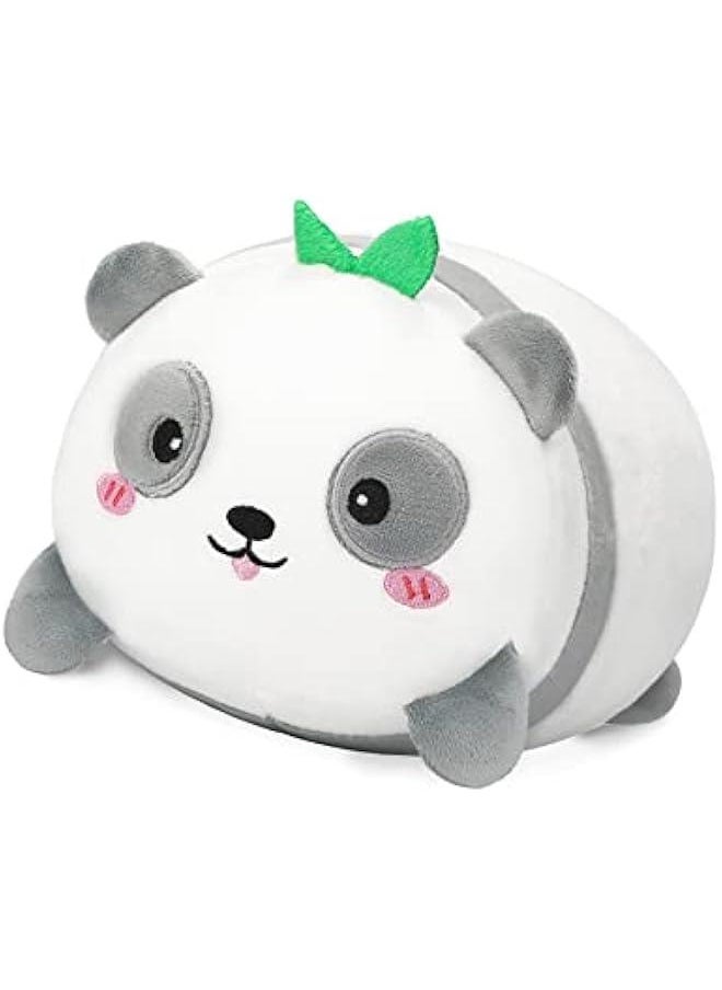 Cute Panda Plush Pillow 8 Bamboo Panda Stuffed Animal, Soft Kawaii Plushies Hugging Plush Squishy Pillow Toy Gifts for Kids Bedding Sleeping