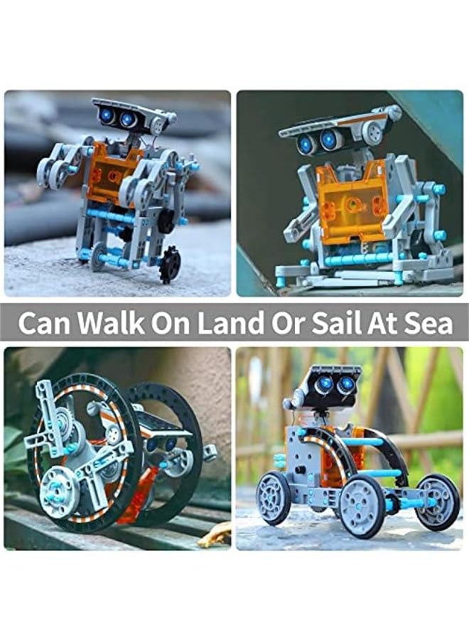 Toys for Ages 8-13, 12-in-1 STEM Solar Robot Kit Toys Gifts for Kids 8 9 10 11 12 13 Years Old, Educational Building Science Experiment Set Birthday for Kids Boys Girls