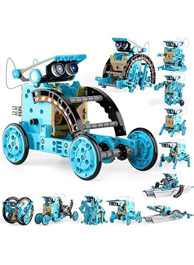 12-in-1 STEM Solar Robot Kit Toys Gifts for Kids 8 9 10 11 12 13 Years Old, Educational Building Science Experiment Set Birthday for Kids Boys Girls