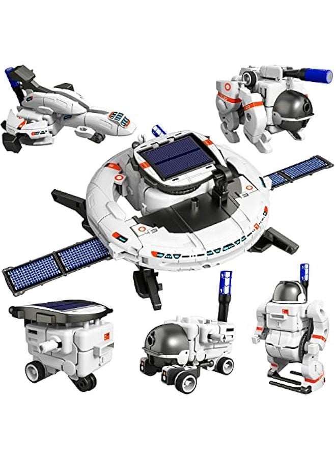 STEM Projects for Kids Age 8-12, 6-in-1 STEM Solar Robot Kit Space Toys Birthday for Boys Girls Kids Teen 8 9 10 11 12 13 Years Old, Science Kits for Boys