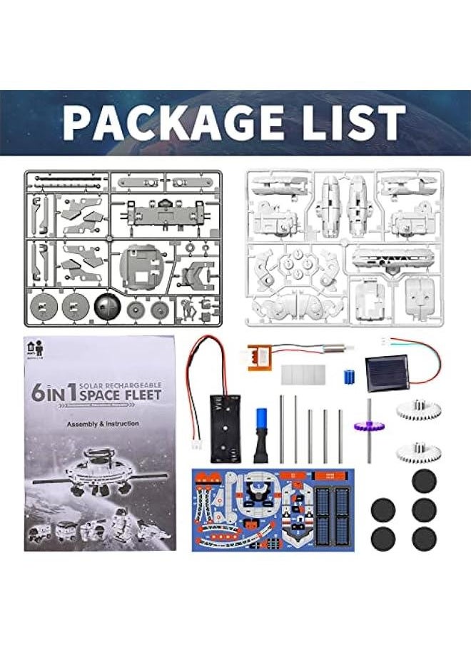 STEM Projects for Kids Age 8-12, 6-in-1 STEM Solar Robot Kit Space Toys Birthday for Boys Girls Kids Teen 8 9 10 11 12 13 Years Old, Science Kits for Boys