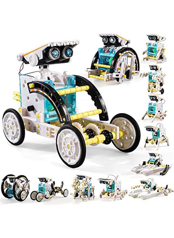 Toys for Ages 8-13,12-in-1 STEM Solar Robot Kit Toys Gifts for Kids 8 9 10 11 12 13 Years Old, Educational Building Science Experiment Set Gifts for Kids Boys Girls