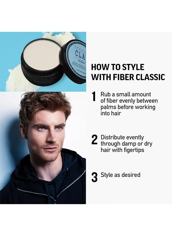 Styling clay men fiber pliable molding cream 100ml, Styling Hair Wax Clay matte Clay