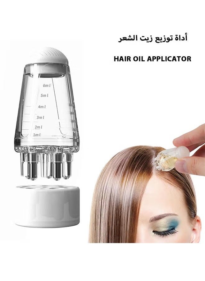 Hair Oil Applicator, Scalp Applicator Comb, Ball Root Comb Applicator Bottle Scalp Massager Hair Growth, Hair Massager for Hair Growth, Ball Hair Oil Applicator Bottle