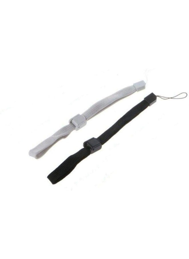 Silicone Protective Case and Wrist Strap Compatible for Wii Remote Controller (Black)