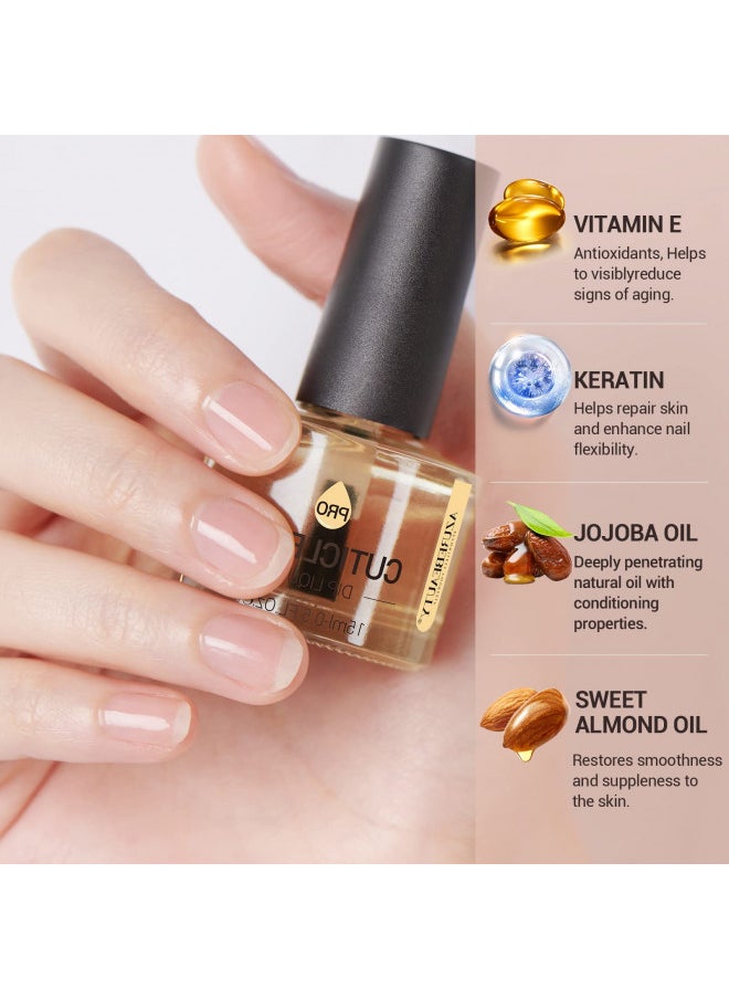Dip Powder Liquid Set 15ml/0.5oz Nail Repair Cuticle Oil 2 In 1 Dip Powder Base Top Coat With Activator, Bond, Cuticle Care For Dipping Powder Nail Kit, No Need Nail Lamp