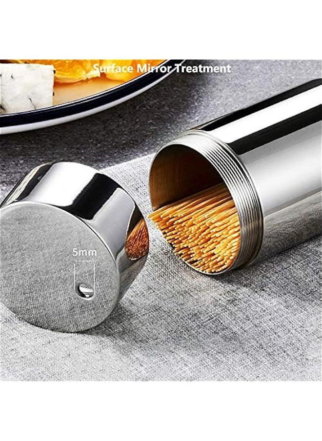 Toothpicks Holder Dispenser Stainless Steel (Chromed)