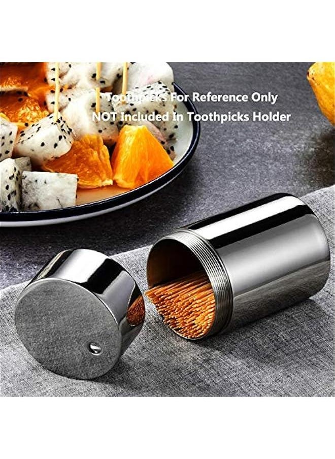 Toothpicks Holder Dispenser Stainless Steel (Chromed)