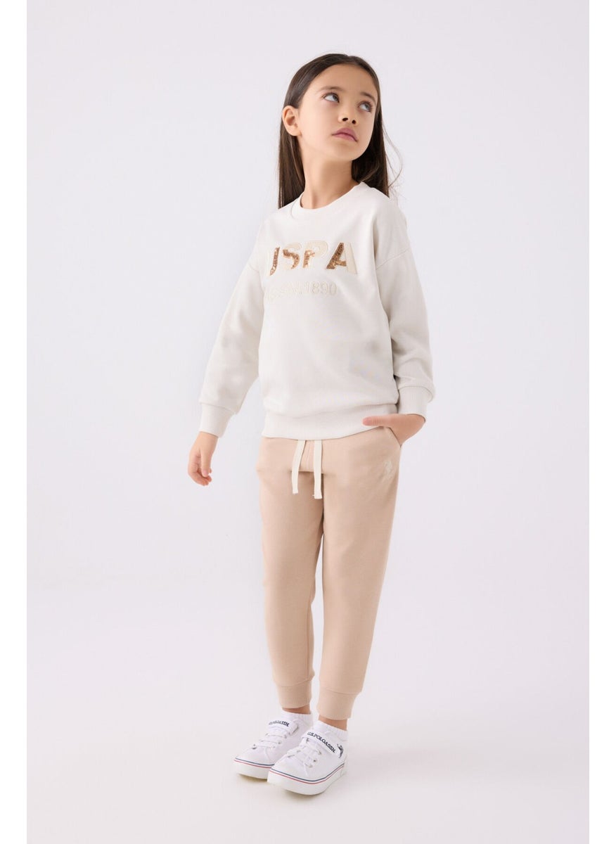 Us Polo Girls Tracksuit Set US1969 Stone