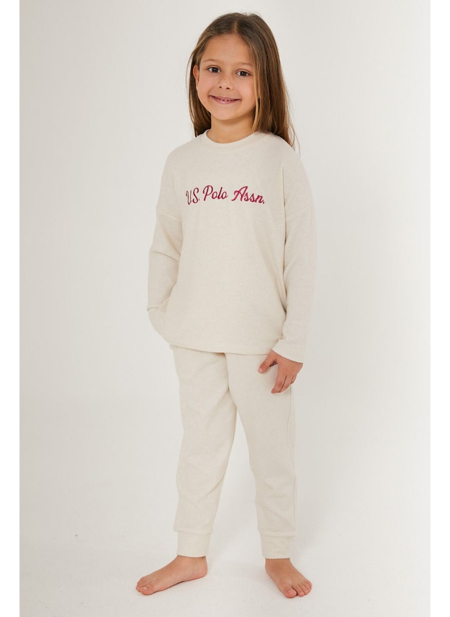 BASE. Polo Assn. Shine White Girl's Tracksuit Set