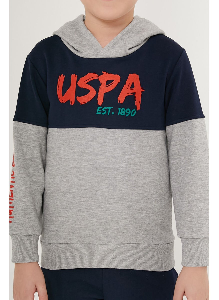 BASE. Polo Assn. Live Gray Navy Blue Boy's Tracksuit Set