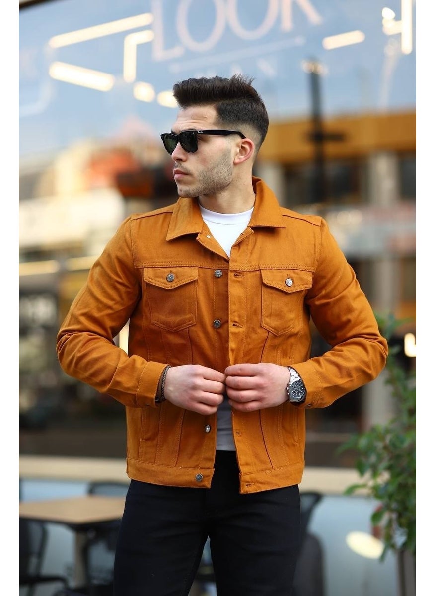 Mustard Color Denim Jacket