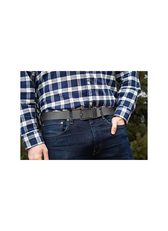 Ratchet Belt for Men 2 Pack - Nylon Mens Belts Casual 1 3/8