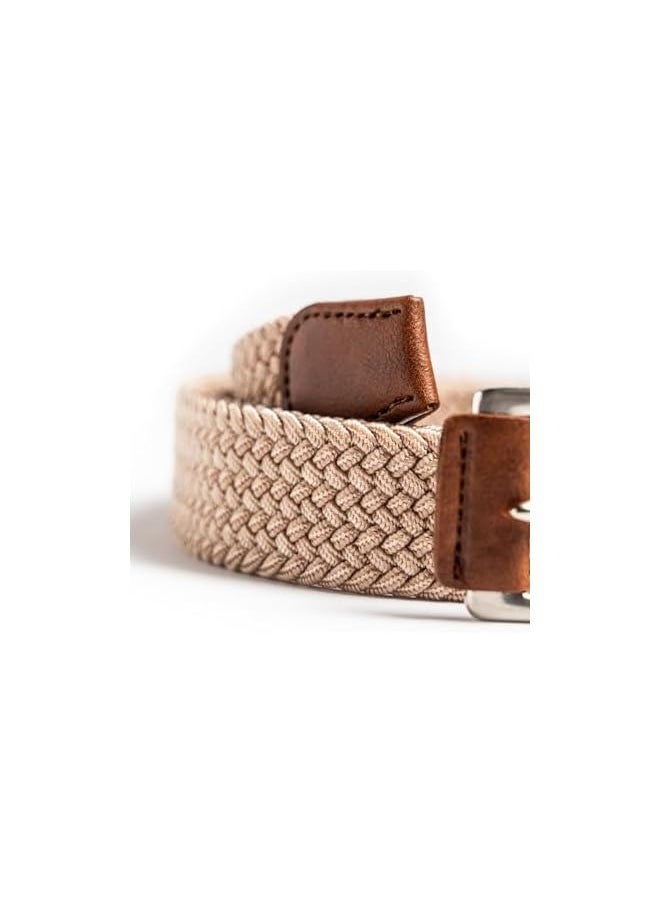 Men's Braided Belt | Elastic Stretch | Pack of 2 | Casual Wear |