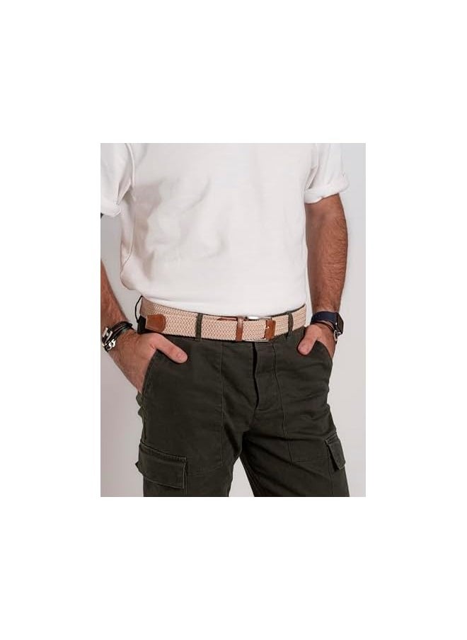 Men's Braided Belt | Elastic Stretch | Pack of 2 | Casual Wear |