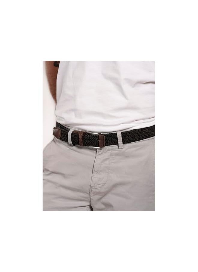 Men's Braided Belt | Elastic Stretch | Pack of 2 | Casual Wear |