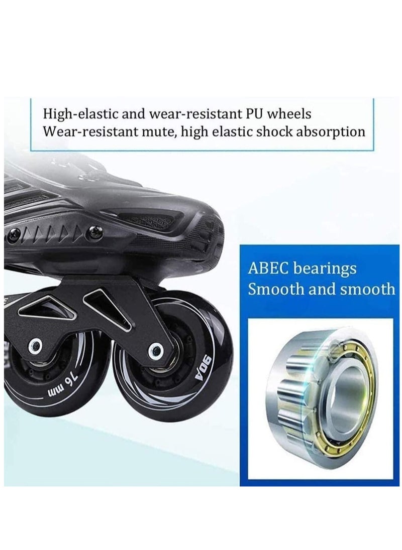 Professional Single Row Roller Blades Speed Skating Shoes ( Size 35 )