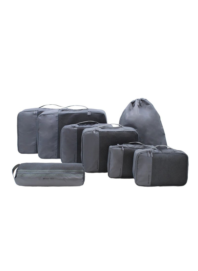 Set of 8 Packing Cubes Lightweight Luggage Travel Bags | Travel Organizer | Makeup Organizer.