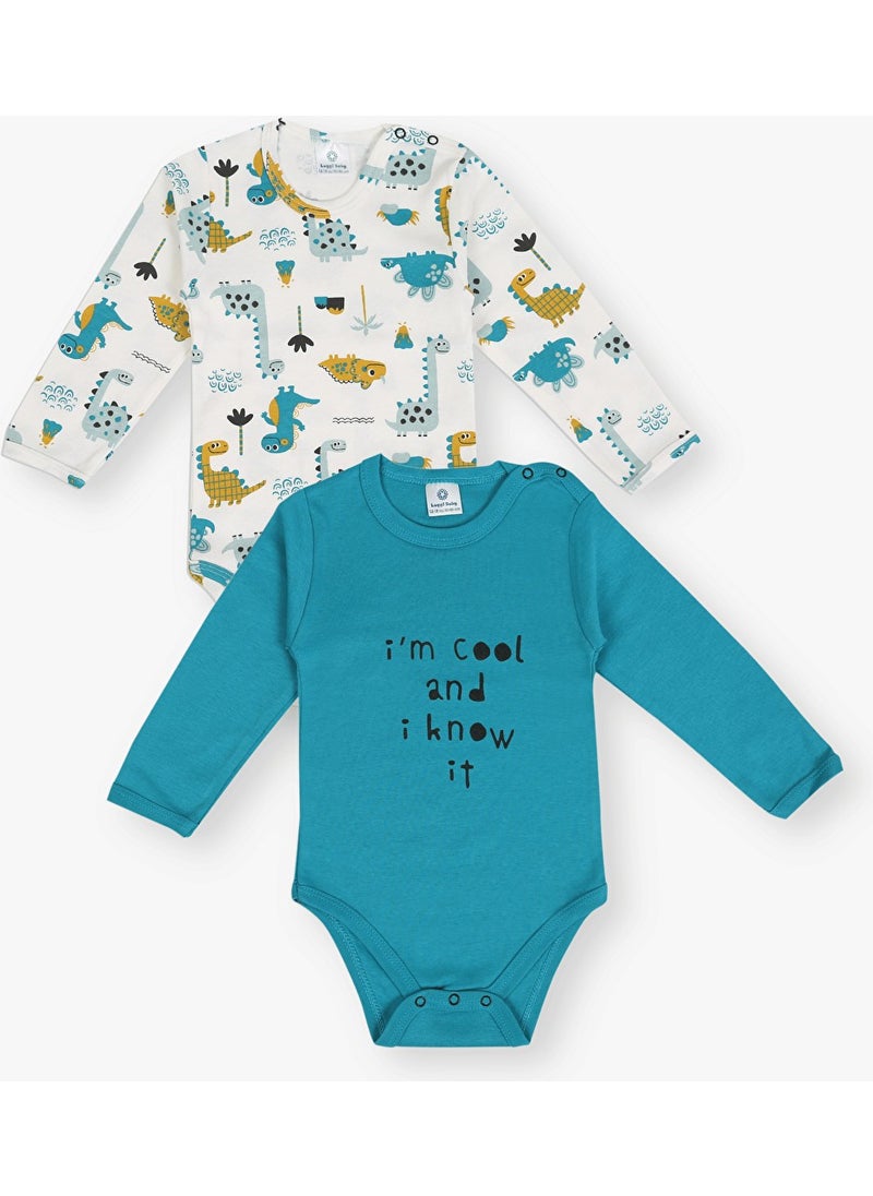 2-Piece Long Sleeve Baby Boy Bodysuit 3 Months - 3 Years