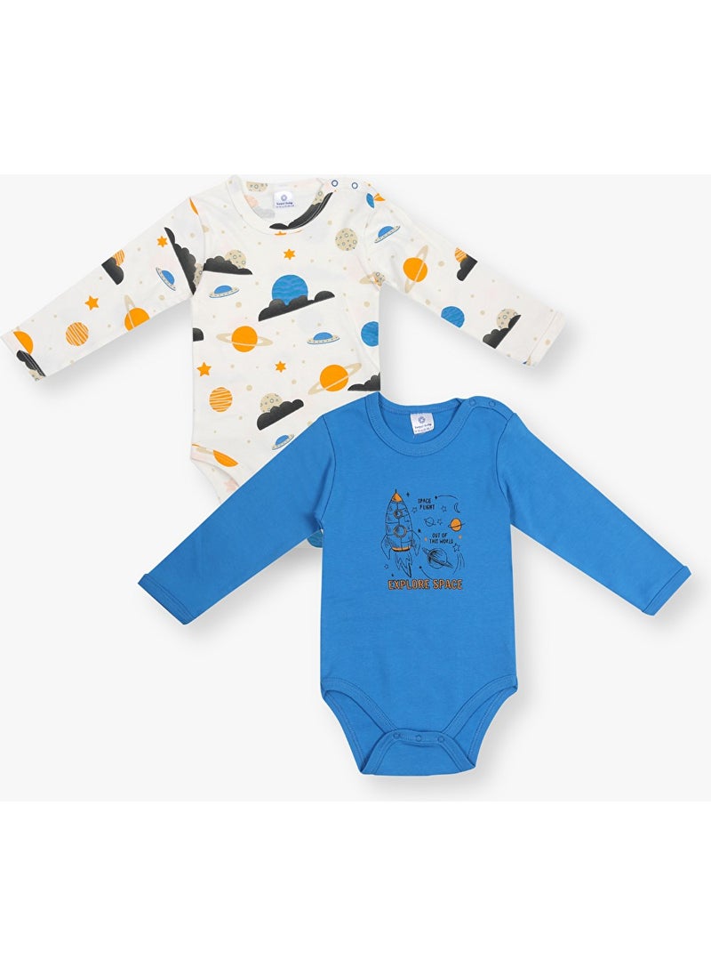 2-Piece Long Sleeve Baby Boy Bodysuit 3 Months - 3 Years