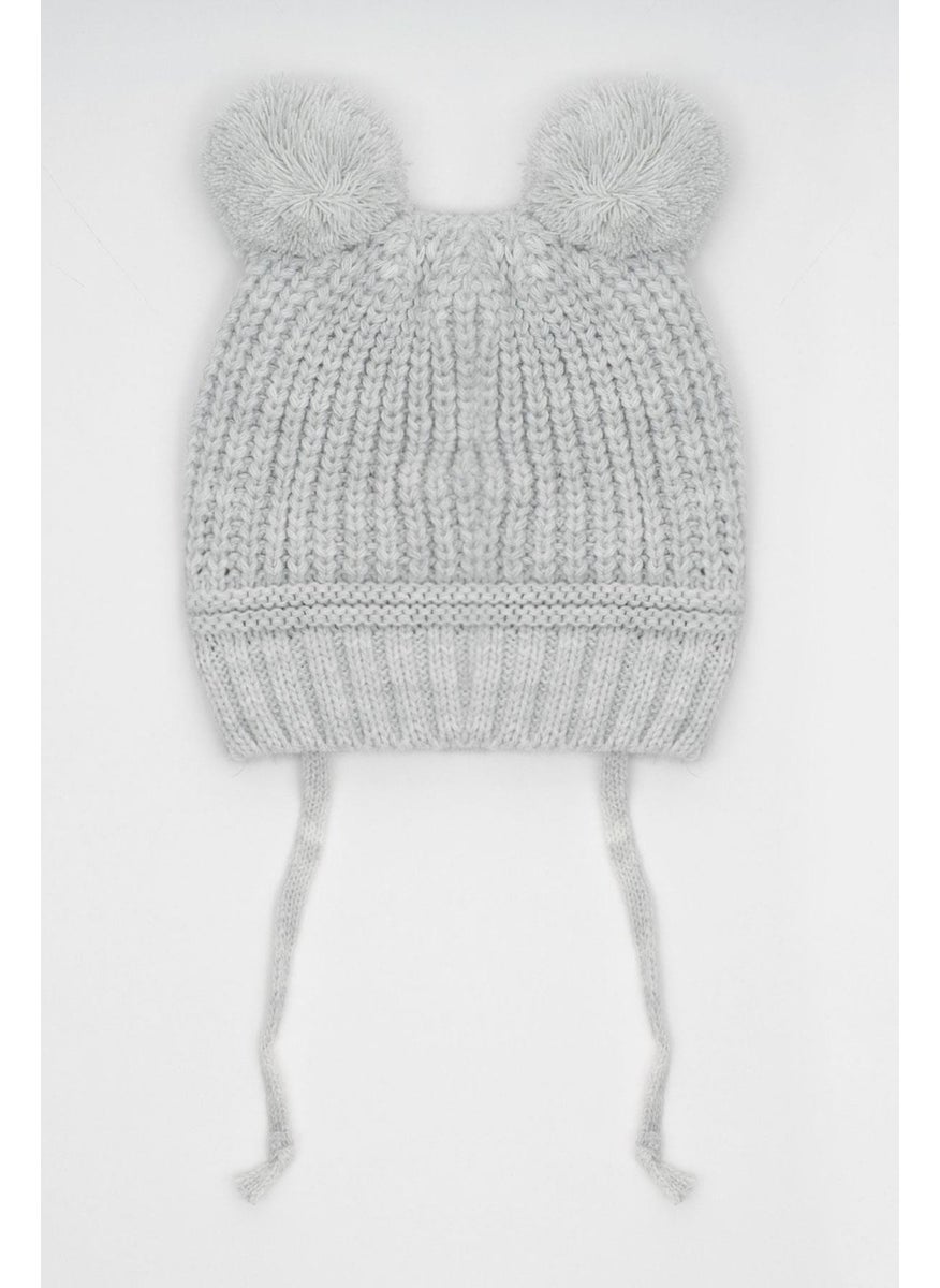 Striped Grey Color Beret