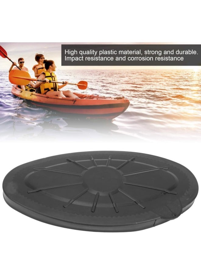 Waterproof Oval Deck Hatch Cover, Plastic Deck Inspection Plate for Marine Boat Kayak Canoe