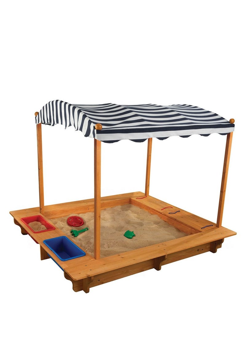 Outdoor Sandbox With Canopy